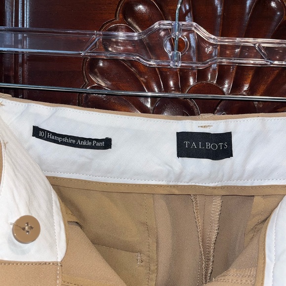 Talbots Hampshire fit Camel Ankle Pants - Picture 2 of 5